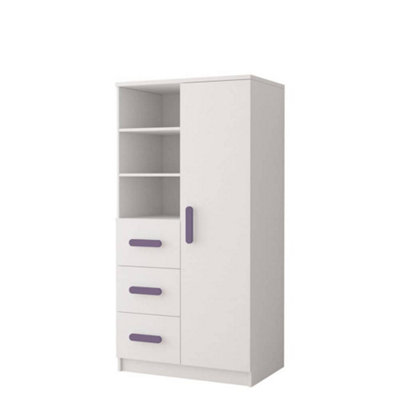 Elegant White Sideboard H1600mm W800mm D400mm - Heather Handles for Soft Interiors