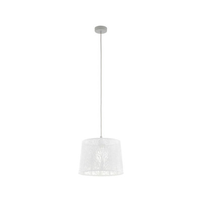 Elegant White Tree Design Ceiling Pendant Light - 1 x 60W E27