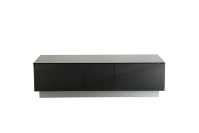 Element TV-Stand with 1 flap in black