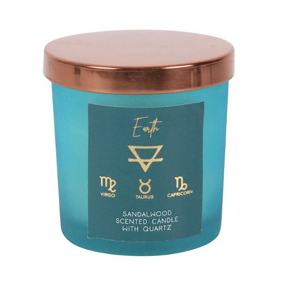 Elements Sandalwood Earth Scented Candle Sky Blue (One Size)