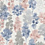Elements Whinfell Wallpaper Navy / Coral Holden 90381