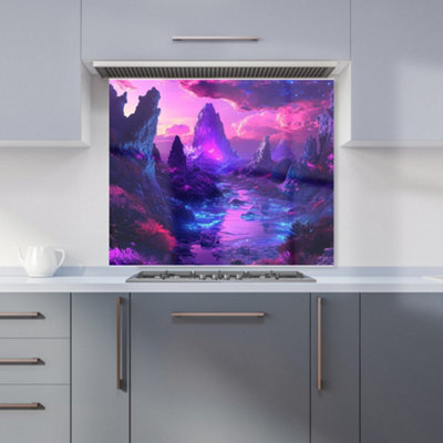 Elena Sable: 00038 Premium Glass Kitchen Splashback W900mm x H750mm