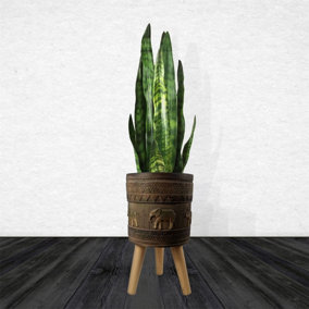 Elephant Composite Planter with Stand