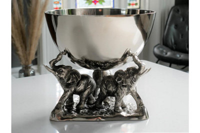 Elephant Design Metal Ice Bucket