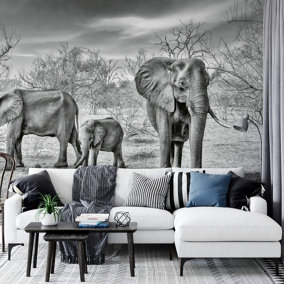 Elephant Family Mural - 384x260cm - 5096-8