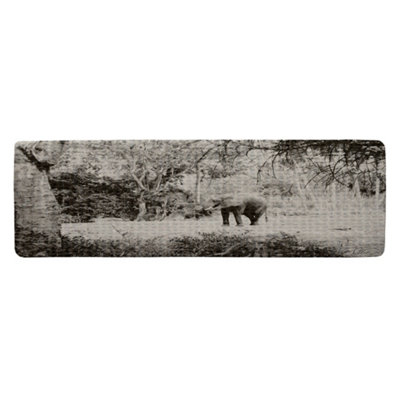Elephant Jungle Runner Special Soft Home Rug