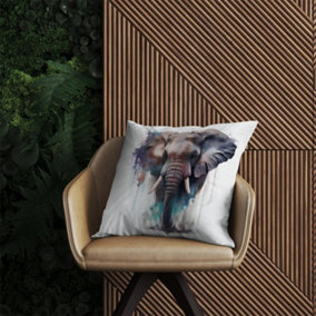 Elephant Splashart Outdoor Cushion 60cm x 60cm