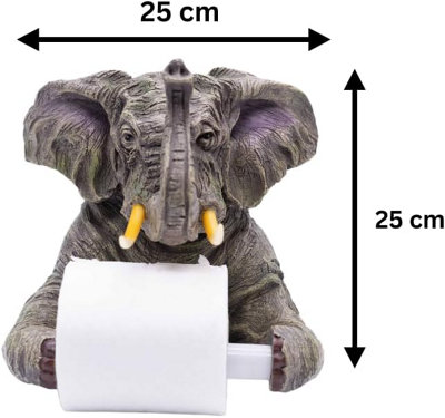 Elephant Toilet Roll Holder Wall Mounted Toilet Tissue Paper Dispenser Holder Children's Bathroom Decor