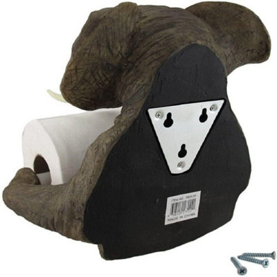 Elephant Toilet Roll Holder Wall Mounted Toilet Tissue Paper Dispenser Holder Children's Bathroom Decor - 3