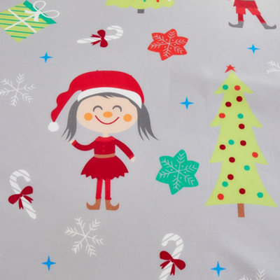 Elf & Santa Christmas Duvet Cover Set