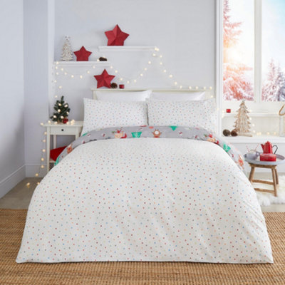 Elf & Santa Christmas Duvet Cover Set