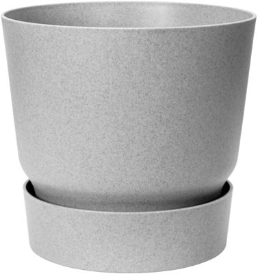 Elho 18cm Greenville Round Pot (Living Concrete)