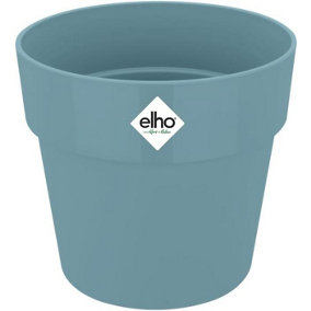 Elho B.for Original Round 14cm Dove Blue Recycled Plastic Plant Pot