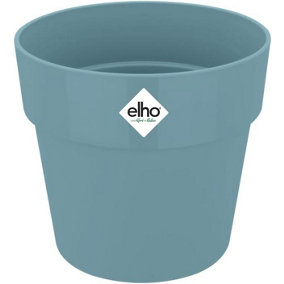 Elho B.for Original Round 22cm Dove Blue Recycled Plastic Plant Pot