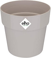 Elho B.for Original Round 25cm Warm Grey Recycled Plastic Plant Pot