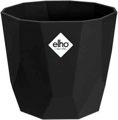 Elho B.for Rock 14cm Living Black Recycled Plastic Plant Pot