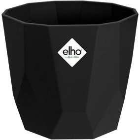 Elho B.for Rock 14cm Living Black Recycled Plastic Plant Pot