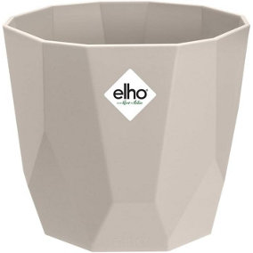 Elho B.for Rock 16cm - Flower Pot for Indoor - 17.0 x H 14.7 cm - Warm Grey