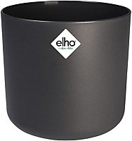 Elho B.for Soft Round 14cm Plastic Plant Pot in Anthracite