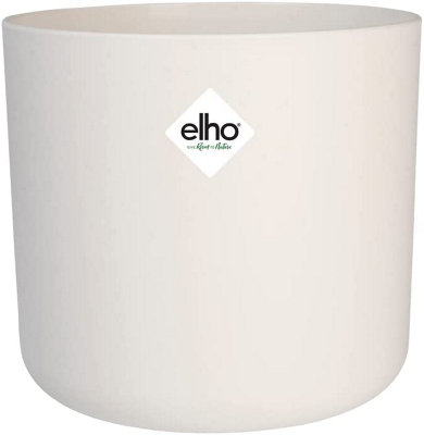 Elho B.for Soft Round 22cm Plastic Plant Pot in White