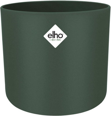 Elho B.for Soft Round Leaf Green 14cm Recycled Plastic Plant Pot