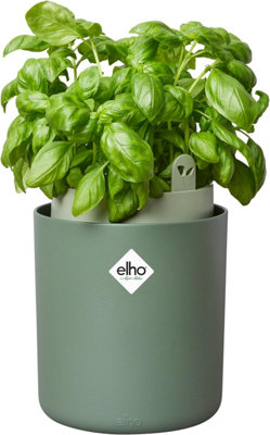 Elho Bouncy Basil Self Watering Herb Planter Recycled Plastic Pot Green