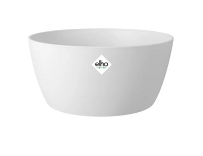 Elho Brussels Bowl 23cm Plastic Plant Pot in White