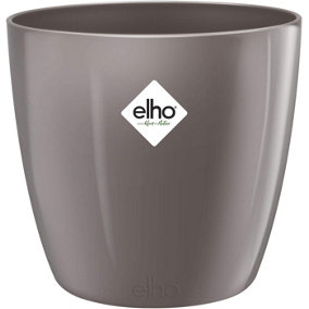 Elho Brussels Diamond 30cm Oyster Pearl Recycled Plastic Plant Pot