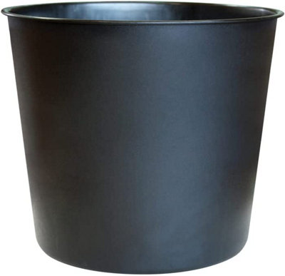 Elho Brussels Diamond High Easy Insert 32cm Plastic Plant Pot in Living Black