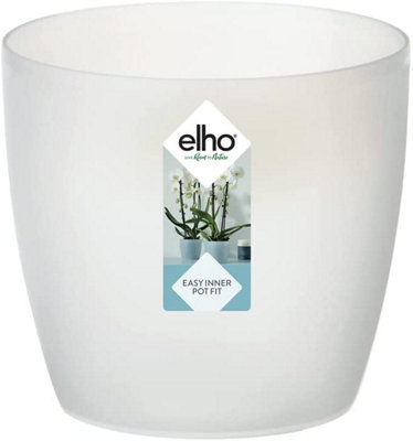 Elho Brussels Orchid 16cm Transparent Plastic Plant Pot