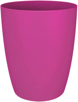 Elho Brussels Orchid High 12.5cm Plastic Plant Pot in Cherry Red