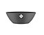 Elho Brussels Oval 36cm Plastic Plant Pot in Anthracite
