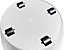 Elho Brussels Round 47cm Plastic Plant Pot with Wheels in White