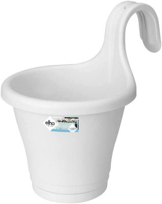 Elho Corsica Easy Hanger Single 20cm Plastic Plant Pot in White