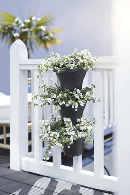 Elho Corsica Vertical Forest 24cm Set of Three