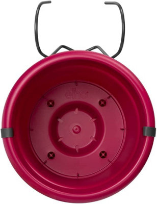 Elho Green Basics Balcony Potholder All-In-1 in Cherry Red