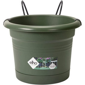 Elho Green Basics Balcony Potholder All-In-1 in Leaf Green