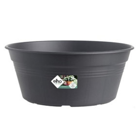 Elho Green Basics Bowl 27cm Living Black Recycled Plastic Plant Pot
