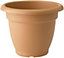 Elho Green Basics Campana 30cm Plastic Plant Pot in Mild Terra