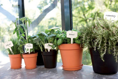 Elho Green Basics Grow Pot 40cm Plastic Plant Pot in Living Black