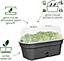 Elho Green Basics Medium All in 1  Recycled Plastic Grow Tray Living Black