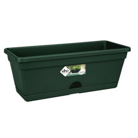 Elho Green Basics Trough Mini All in 1 Leaf Green 30cm Recycled Plastic Plant Pot