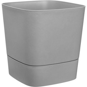 Elho Greensense Aqua Care Square 30cm Self Watering Recycled Plastic Plant Pot