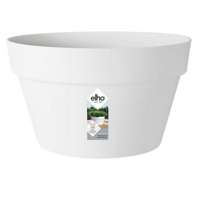 Plant pot Elho White polypropylene Plastic Rectangular 50 cm