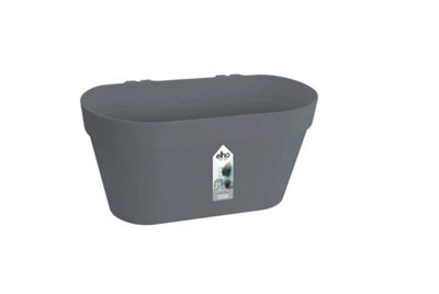Plant pot Elho Black Ø 39 cm Plastic Squared Modern