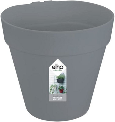 Elho Loft Urban Green Wall Single 15cm Plastic Plant Pot in Anthracite
