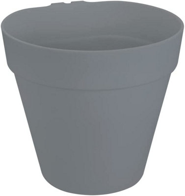 Elho Loft Urban Green Wall Single 15cm Plastic Plant Pot in Anthracite