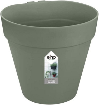 Elho Loft Urban Green Wall Single 15cm Plastic Plant Pot in Pistachio Green