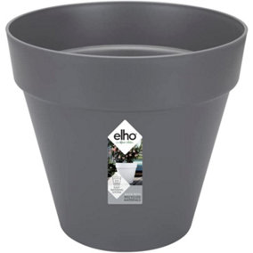 Elho Loft Urban Round 25cm Plastic Plant Pot in Anthracite