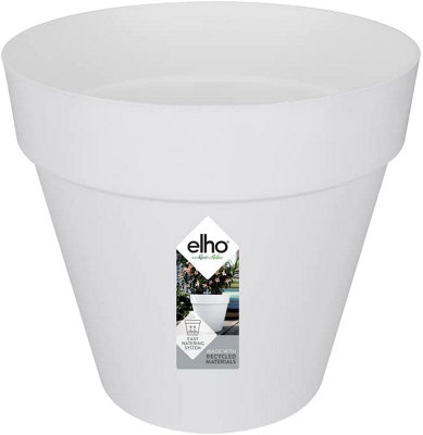 Set of pots Elho White Plastic Circular 2 Pieces
